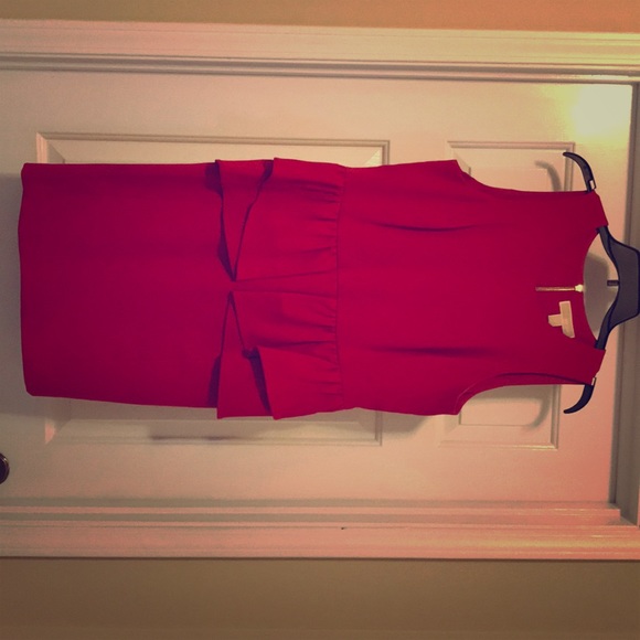Michael Kors Pencil Dress w/Ruffles - Picture 1 of 4